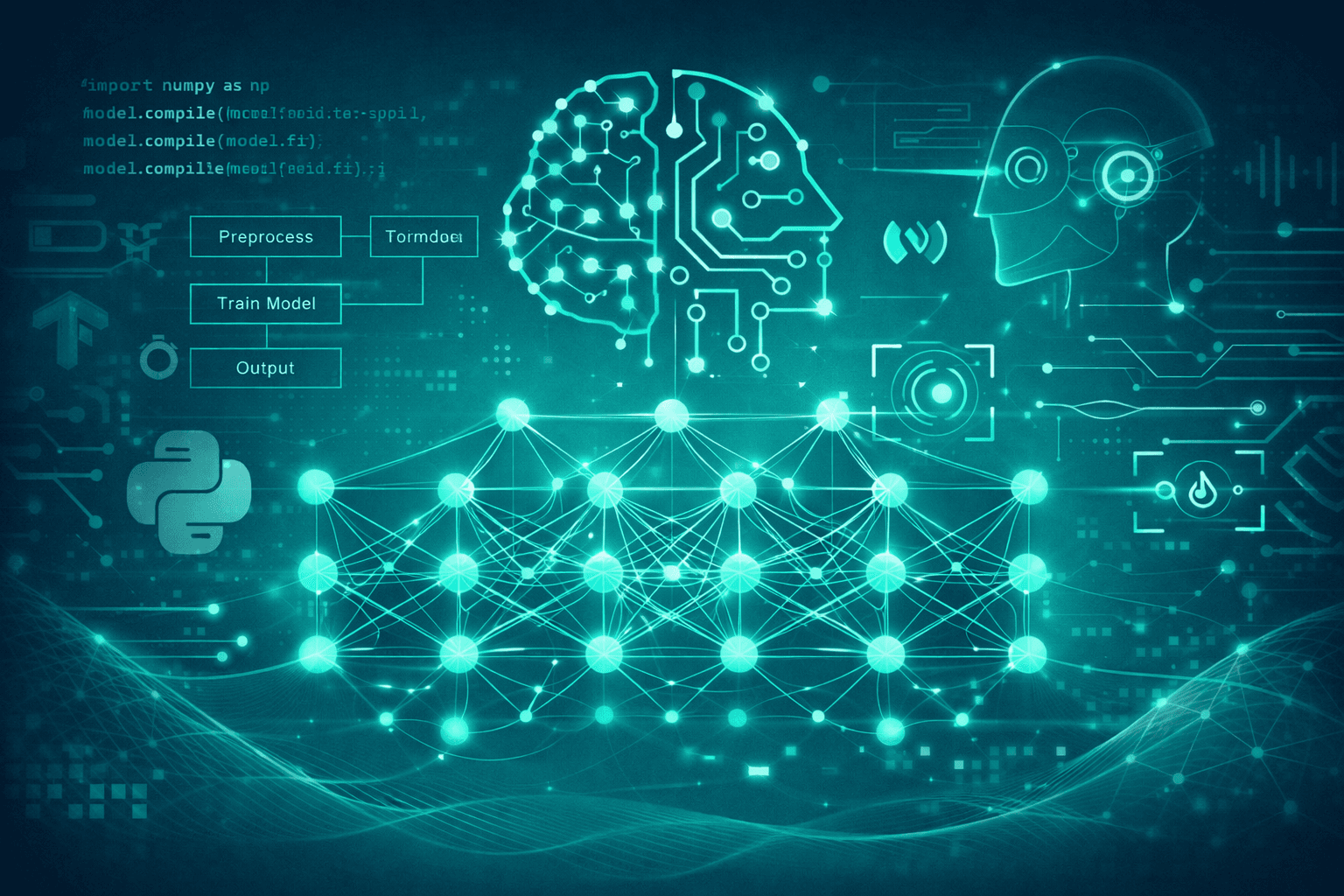 AI and Machine Learning course illustration