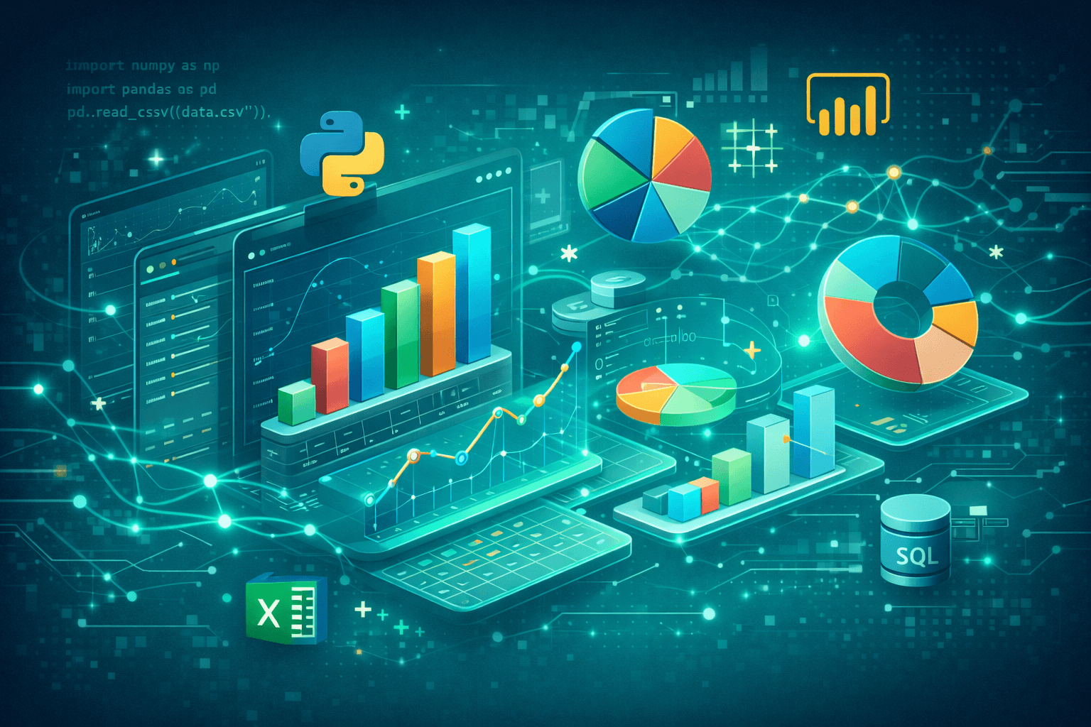 Data Science and Business Analytics course illustration